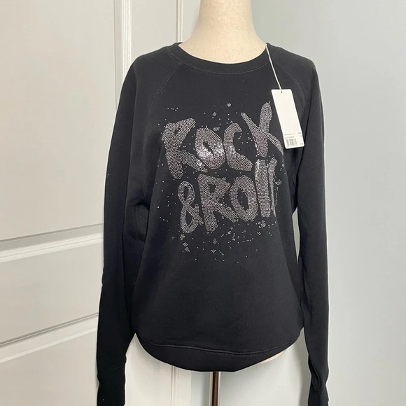 Zadig&voltaire Rock & Roll Black Sweatshirt size M NWT - Picture 1 of 6